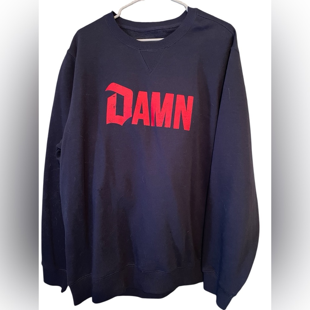 Duvel Belgium Damn Crew Neck Navy Red Sweater Men’s Size L